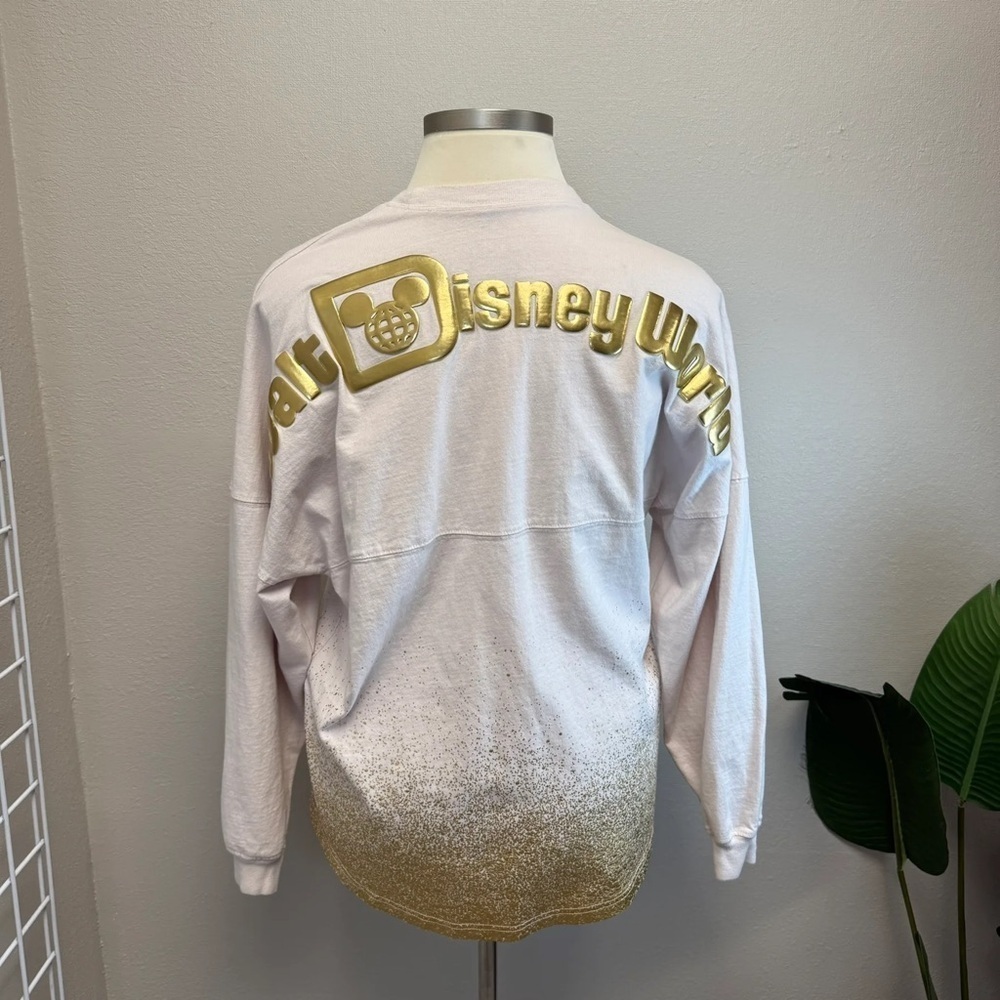 Disney Light Pink & Gold Spirit Jersey - Size Large